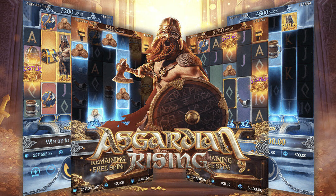 รีวิวการเล่นพนันเกม สล็อต68 Asgardian Rising ของผู้ให้บริการ PG